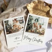 Eenvoudige moderne kerstkaart