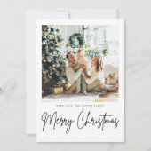 Eenvoudige moderne kerstkaart (Voorkant)