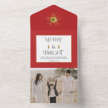 Eenvoudige, moderne kerstkaarten en heldere kerstk