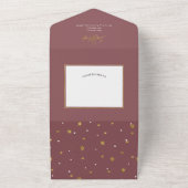 Eenvoudige, moderne kerstkaarten en heldere kerstk all in one uitnodiging (Buitenkant)