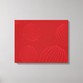 Eenvoudige, moderne kerstversieringen canvas afdruk (Voorkant)