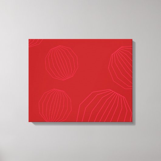 Eenvoudige, moderne kerstversieringen canvas afdruk (Voorkant)