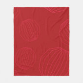 Eenvoudige, moderne kerstversieringen fleece deken (Voorkant)