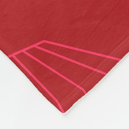 Eenvoudige, moderne kerstversieringen fleece deken (Hoek)