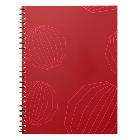 Eenvoudige, moderne kerstversieringen notitieboek (Voorkant)