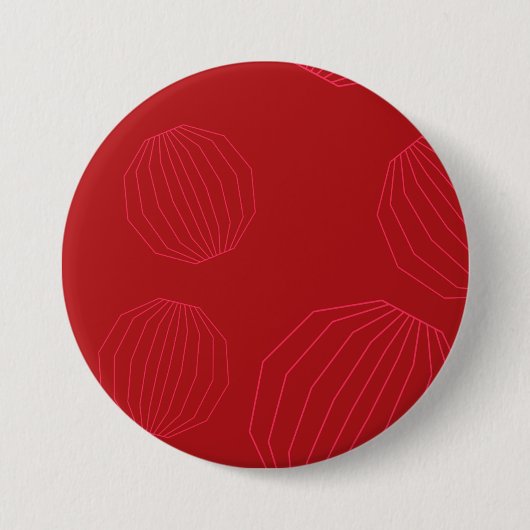 Eenvoudige, moderne kerstversieringen ronde button 7,6 cm (Voorkant)