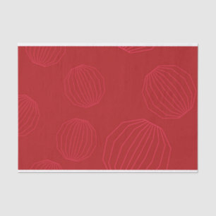 Eenvoudige, moderne kerstversieringen tissuepapier