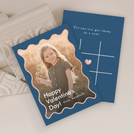 Eenvoudige moderne kinderfoto klas valentijnskaart notitiekaartje