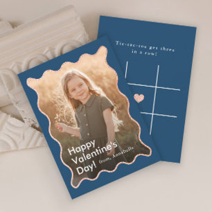 Eenvoudige moderne kinderfoto klas valentijnskaart notitiekaartje