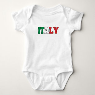 Eenvoudige Moderne Kleding met Italiaanse Vlag Romper