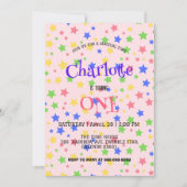 Eenvoudige moderne kleurrijke ster kleurrijke verj save the date (Voorkant)