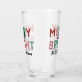 Eenvoudige, moderne, kleurrijke tekstnaam glas (Links)