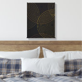 Eenvoudige, moderne, koele, trendmatige dunne lijn canvas afdruk (Insitu (Slaapkamer))