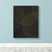 Eenvoudige, moderne, koele, trendmatige dunne lijn canvas afdruk (Insitu (Houten vloer))