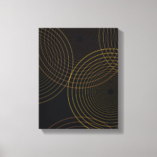 Eenvoudige, moderne, koele, trendmatige dunne lijn canvas afdruk
