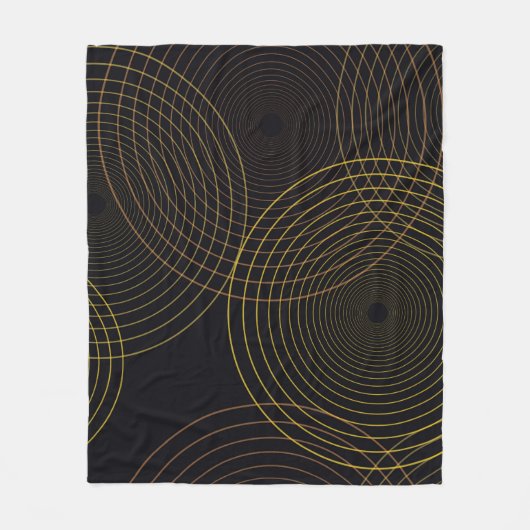 Eenvoudige, moderne, koele, trendmatige dunne lijn fleece deken (Voorkant)