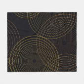 Eenvoudige, moderne, koele, trendmatige dunne lijn fleece deken (Voorkant (Horizontaal))