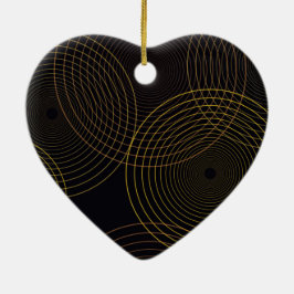 Eenvoudige, moderne, koele, trendmatige dunne lijn keramisch ornament