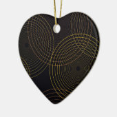 Eenvoudige, moderne, koele, trendmatige dunne lijn keramisch ornament (Links)