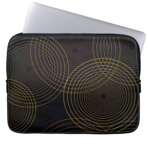 Eenvoudige, moderne, koele, trendmatige dunne lijn laptop sleeve