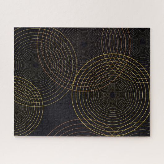 Eenvoudige, moderne, koele, trendmatige dunne lijn legpuzzel (Horizontaal)