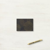 Eenvoudige, moderne, koele, trendmatige dunne lijn post-it® notes (Op bureau)