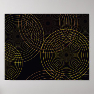 Eenvoudige, moderne, koele, trendmatige dunne lijn poster