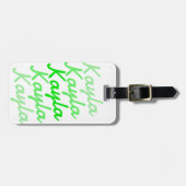 Eenvoudige Moderne Koele Typografie Naam Bagagelabel (Voorkant horizontaal)