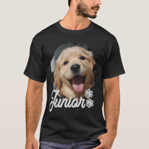 Eenvoudige moderne koele typografie naam en foto v t-shirt