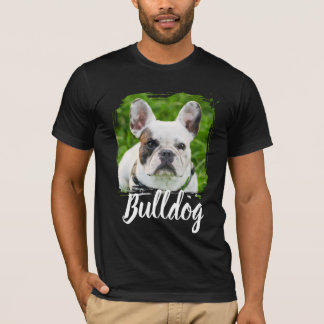 Eenvoudige moderne koele typografie naam en foto v t-shirt