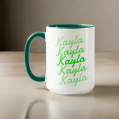 Eenvoudige Moderne Koele Typografie Naam Mok