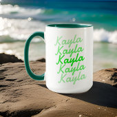 Eenvoudige Moderne Koele Typografie Naam Mok