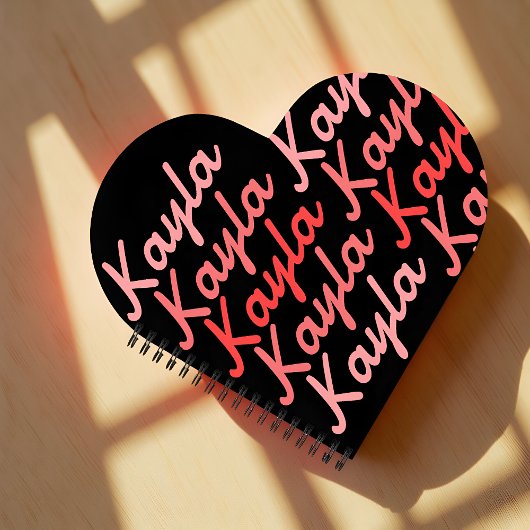 Eenvoudige Moderne Koele Typografie Naam Notitieboek