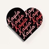 Eenvoudige Moderne Koele Typografie Naam Notitieboek (Voorkant)