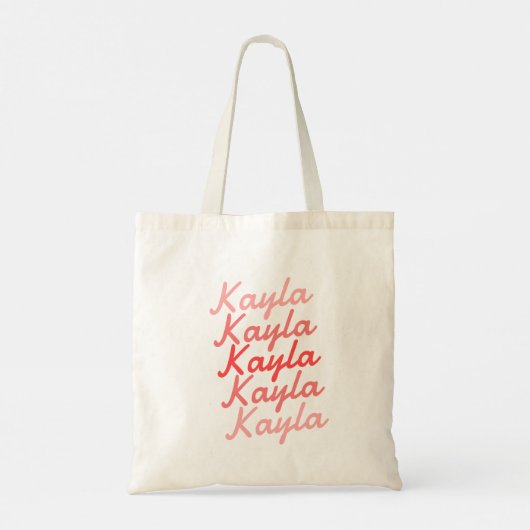 Eenvoudige Moderne Koele Typografie Naam  Tote Bag (Achterkant)