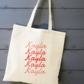 Eenvoudige Moderne Koele Typografie Naam  Tote Bag