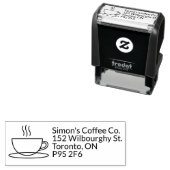 Eenvoudige Moderne Koffiekop Zelfinkt Stempel (In situ)