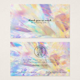 Eenvoudige Moderne KORTING VAN UW LOGO HIER Visitekaartje