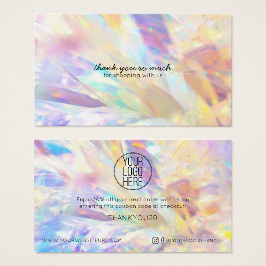 Eenvoudige Moderne KORTING VAN UW LOGO HIER Visitekaartje (Voorkant /achterkant)