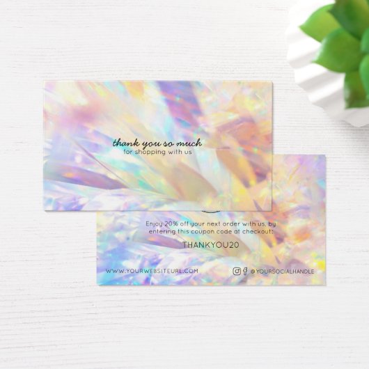 Eenvoudige Moderne KORTING VAN UW LOGO HIER Visitekaartje (Bureau)