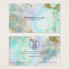 Eenvoudige Moderne KORTING VAN UW LOGO HIER Visitekaartje