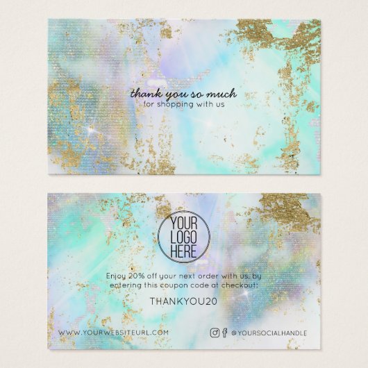 Eenvoudige Moderne KORTING VAN UW LOGO HIER Visitekaartje (Voorkant /achterkant)