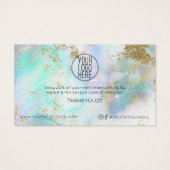 Eenvoudige Moderne KORTING VAN UW LOGO HIER Visitekaartje (Achterkant)