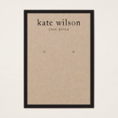 Eenvoudige, moderne Kraft-kaart Visitekaartje (Voorkant)