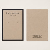 Eenvoudige, moderne Kraft-kaart Visitekaartje (Voorkant /achterkant)