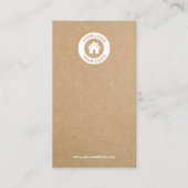 Eenvoudige moderne Kraft-kaart voor juwelen Visitekaartje (Voorkant)