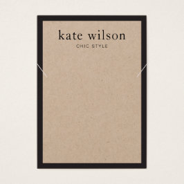 Eenvoudige, moderne Kraft-Ketting Visitekaartje