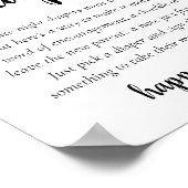 Eenvoudige moderne late night luiers | Klassieke d Poster (Hoek)