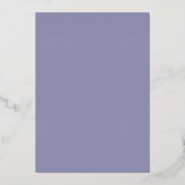 Eenvoudige moderne lavender bespaart de datum goud folie uitnodiging (Achterkant)