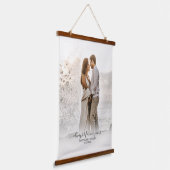 Eenvoudige moderne legant-kabelbanner voor bruilof hangend wandkleed (Gebogen)